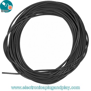 Cable Profesional Siliconado 24AWG Negro